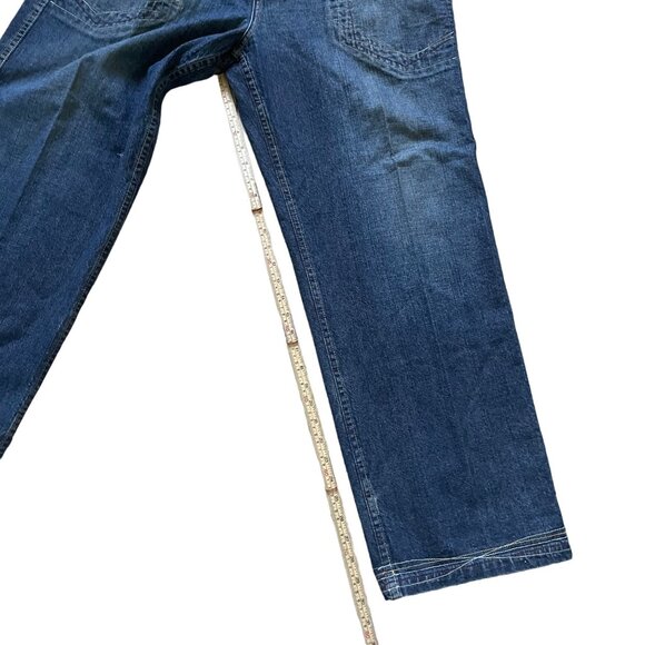 Phat Farm Y2K Mens Relaxed Fit Blue Denim Jeans Size 36W 33L - Picture 8 of 8